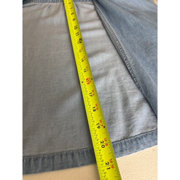 Soft Surroundings Chambray Open Front Shirt / Jacket – Size M - Picture 11 of 11